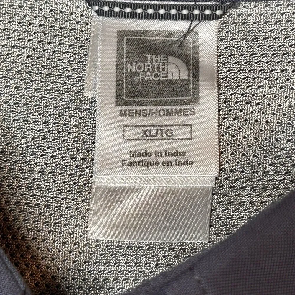 The Northface Mens XL ACCX Gray Roll Tab Long‎ Sleeve Button Down Hiking Shirt